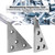 2Pcs Angle Block High Accuracy Manganese Steel Machinist Measuring Tool with Storage Box