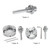 Zinc Alloy 4-Jaw Chuck Connecting Rod Self Centering Wood Turning Chuck Optional Clamp Accessory for Mini Metal Lathe