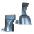 4PCS Set Hot Air Gun Nozzle Stainless Steel 2PCS 20mm and 2PCS 40mm Flat Wide Mouth Tubular Welding Nozzle