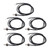 10Pcs Thermistor Sensor NTC Temperature Probe Hex Head 1 Meter Cable Length M8 Thread10K
