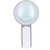Magnifier Handheld Ultra Light 30X HD Imaging Optical Lens Maginifying Glass with LED Lamp for Reading Grey and White