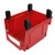 Garage Organizer Bin 377x213x178mm Thickened Slant Mouth Vertical and Back Hanging 2 in 1 Wall Mounted Storage Bin Red
