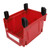Garage Organizer Bin 377x213x178mm Thickened Slant Mouth Vertical and Back Hanging 2 in 1 Wall Mounted Storage Bin Red