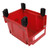 Garage Organizer Bin 377x213x178mm Thickened Slant Mouth Vertical and Back Hanging 2 in 1 Wall Mounted Storage Bin Red