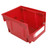 Garage Organizer Bin 377x213x178mm Thickened Slant Mouth Vertical and Back Hanging 2 in 1 Wall Mounted Storage Bin Red