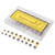 140PCS Watch Crown Spare Parts Stainless Steel Portable Watch Crown Repairing Replacement with Storage Box