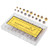 140PCS Watch Crown Spare Parts Stainless Steel Portable Watch Crown Repairing Replacement with Storage Box