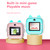 Portable Children Instant Thermal Print Kid Camera 2.4 Inch Screen Digital Camera Photo Selfie HD Video Thermal Inkless Printing with 32GB Memory Card 3 Rolls White Print Paper Learning Toy Birthday Gift for Girls Boys Holiday Travel