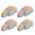20Pcs SPLF13 Quick Connectors 1 in 3 out TTap Wire Splitter for Lighting Motors 250V(Orange )