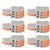 20Pcs SPLF13 Quick Connectors 1 in 3 out TTap Wire Splitter for Lighting Motors 250V(Orange )