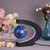 3 Inch Magnetic Levitation Floating Globe World Map Globe with C Shape Base LED Lights for Teaching Home Office Desk Decoration