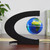 3 Inch Magnetic Levitation Floating Globe World Map Globe with C Shape Base LED Lights for Teaching Home Office Desk Decoration