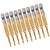 10Pcs Hex Shank Screw Tap M3‑Drill 2.5 Coated Composite Spiral Flute Tap Accessory