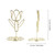 20 Pack Table Number Holder Photo Clips Tulip Shaped Sign Stand Name Card  for Centerpieces Wedding Birthday Party Home Decoration