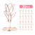 20 Pack Table Number Holder Photo Clips Tulip Shaped Sign Stand Name Card  for Centerpieces Wedding Birthday Party Home Decoration