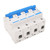 Rail Mount Circuit Breaker 4 Pole 400V 80A Versatile Safety Protection Flame Retardant Disconnect Switch for Home