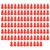 100Pcs Banana Jack Socket Terminal Connector 4mm Safety Ring Terminal Nickel Plated Copper Terminal Block AdapterRed