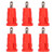 100Pcs Banana Jack Socket Terminal Connector 4mm Safety Ring Terminal Nickel Plated Copper Terminal Block AdapterRed