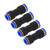 4PCS Quick Pipe Connectors Push On Straight Reducer Fittings for PU Hose Nylon Tube 2/3in 4/7in