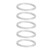 120pcs Flat Washer Stainless Steel Gasket Washer for Mounting Bearings Wheels Gears Screws4807-1215-1000