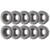 10Pcs Turning Insert Carbide Round Blade Lathe Cutter Milling CNC Cutting Tool Set Kit(RPMT1204MOEJS )