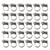 30Pcs Hose Clamps German Style Adjustable 304 Stainless Steel Fuel Line Clamp Pipe Tube Clips8-16