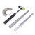 Ring Mandrel Sizer Finger Rings Measuring Gauge Rubber Hammer Stick Jewelry Making Kit