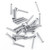 100pcs Bag Flat Head Stainless Steel SS304 Machine Countersunk Metric Screw Bolt Fastener M3*16