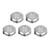 5Pcs Momentary Push Button Switch Metal Auto Reset Ultra Thin Waterproof with LED 25mmDC3~6V Green