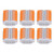 6Pcs Fast Connection Terminal ABS Copper Electroplating Compact Wire Connectors for Building