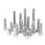 Hex Socket Screw Cap 304 Stainless Steel MultiLength Combination Set Nail Assortment Kit(120pcs(M5) )