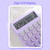 Desktop Calculator 12 Digit Large LCD Display Big Round Button Cute Gradient Colored Calculator Suitable for Office School Home for Kids Students Accountant