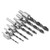 7pcs Woodworking Countersunk Drill Bit 5 Flute Chamfer Tool with Hex Key