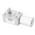 DC Gear Motor 12mm Single Shaft Reversible Self Locking Turbine Worm Gear Reduction Motor with Fixing Base 8RPM