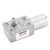 DC Gear Motor 12mm Single Shaft Reversible Self Locking Turbine Worm Gear Reduction Motor with Fixing Base 8RPM