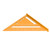Woodworking Triangle Aluminum Alloy Electrophoretic Paint Clear Scale Triangle Carpenter Square Golden