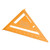 Woodworking Triangle Aluminum Alloy Electrophoretic Paint Clear Scale Triangle Carpenter Square Golden