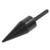 Firewood Drill Bit Wood Log Splitter Carbon Steel Cone Hex Shank Drilling Tool Black 45mm / 1.77in