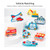 Wooden Number Puzzle Shape Sorter Counting & Matching Game Magnetic Fishing Game Logarithmic Board Montessori Toy for Kids Toddlers Preschool Education