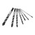 Drill Bit Cemented Carbide Single Double Flute Hole Drilling Tool Set Kit for Tile Glass7Pcs Set