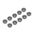 10PCS Black Coating Carbide Inserts Round CNC Turning Milling Inserts Lathe Cutting Tool(RDMW1604MOEP )