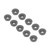 10PCS Black Coating Carbide Inserts Round CNC Turning Milling Inserts Lathe Cutting Tool(RDMW1604MOEP )