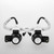 Loupe Magnifier Glasses Head Mount with LED Light Adjustable Glasses Bracket Watch Repair Magnifier for Mechanical Processing Jewelry Appraisal (8X 15X 23X)