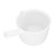 Water Ladle Plastic Short Handle for Agricultural Garden Bath Kitchen Pour Vegetables White