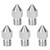 5pcs Stainless Steel Nozzle Extruder Print Head Three Dimensional Printer Accessory1.75/0.4mm