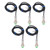 5PCS Approach Sensor M12 X 1 Non Embedded IP65 Waterproof PNP Inductive Proximity Switch 6‑30VDC