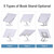 Desktop Book Stand for Reading with 360° Rotating Base & Page Clips Foldable and Angle Adjustable for Cooking Book Holder Textbook Recipe Magazine Document Storybook Tablet Pad