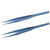 2 Pcs Fine Tipped Tweezers Straight Tip Bent Tip Titanium Alloy Electronic Repair Tweezers for Welding