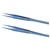 2 Pcs Fine Tipped Tweezers Straight Tip Bent Tip Titanium Alloy Electronic Repair Tweezers for Welding