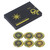 6PCS Radiation Protection Stickers Negative Ion Radiation Resistant Patch for Electronic Equipment Gold
